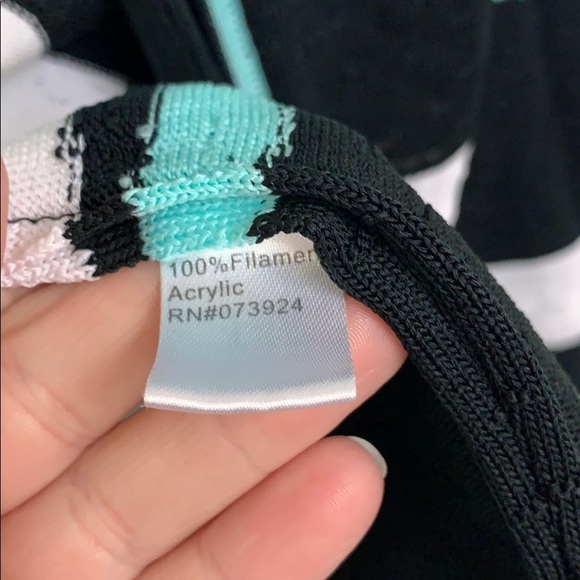 🚫SOLD🚫Ming Wang Striped Open Cardigan Size XL - Picture 4 of 5